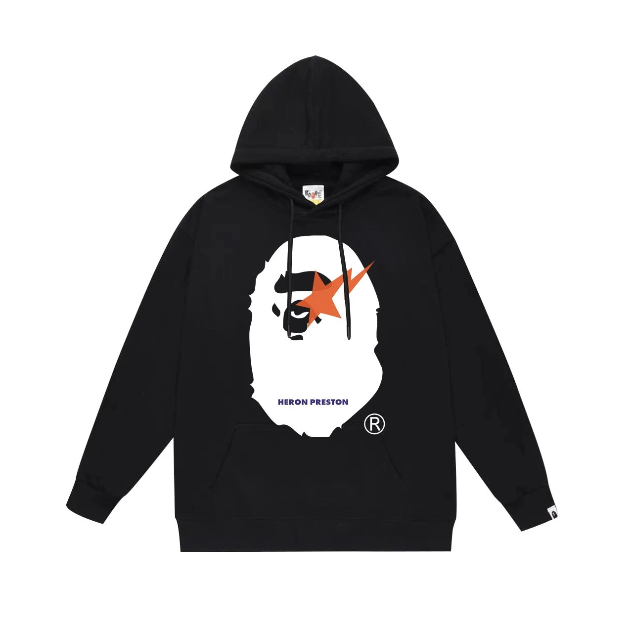 Bape x Heron Preston Hoodie луксозен суитчър мъжки streetwear