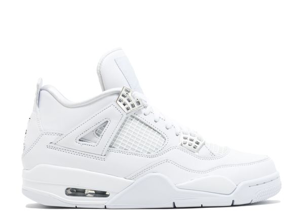 Jordan 4 Retro Pure Money унисекс маратонки изцяло бели