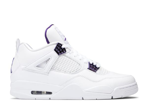 Jordan 4 Retro Purple Metallic унисекс маратонки лилав велур металически детайли