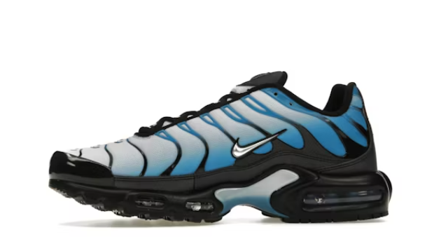 nike air max plus blue gradient sole space