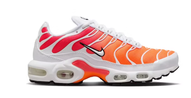 nike air max plus white sunrise sole space
