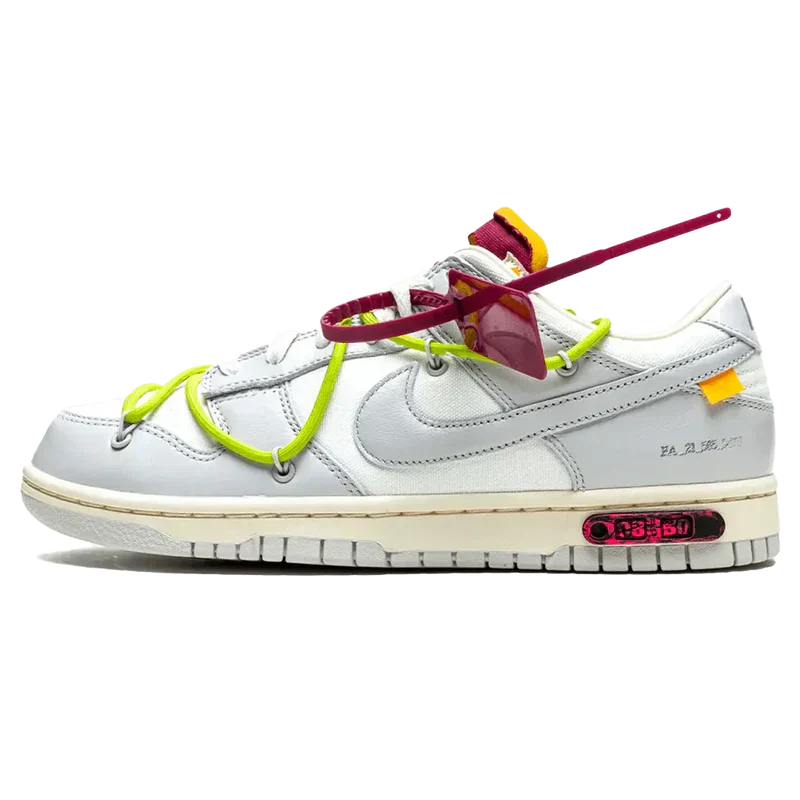 Off-White x Nike Dunk Low Lot 08 of 50 маратонки лимитирани черни кожа