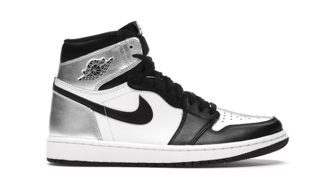 wmns jordan 1 retro high og silver toe дамски кецове sole space