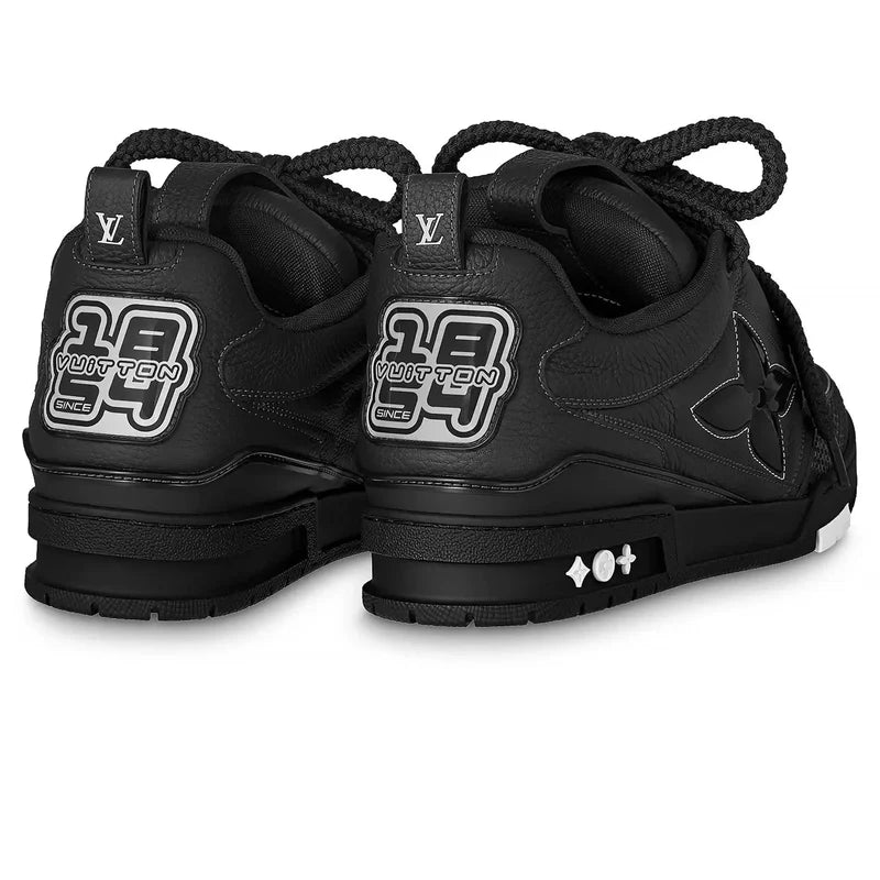 Louis Vuitton LV Skate Grained Leather Trainer Black