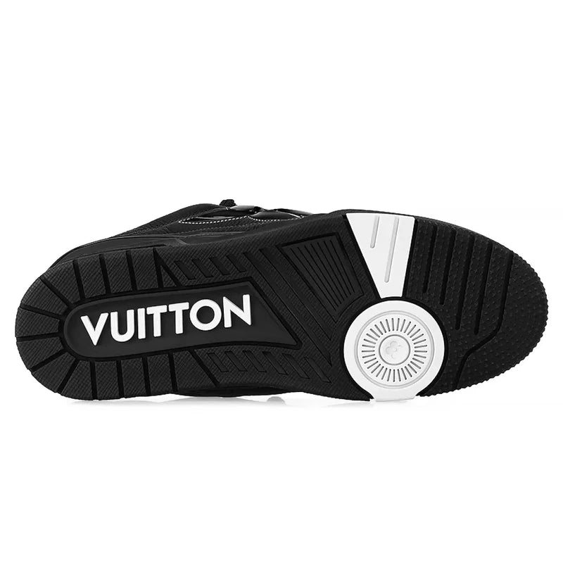 Louis Vuitton LV Skate Grained Leather Trainer Black