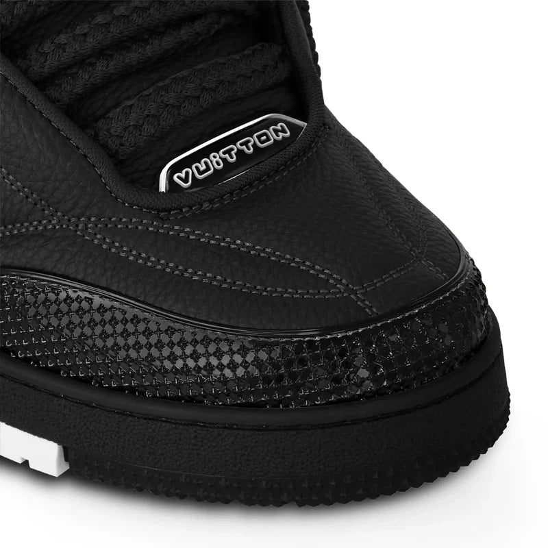 Louis Vuitton LV Skate Grained Leather Trainer Black